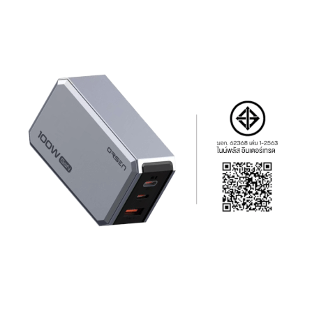 หัวชาร์จ ORSEN BY ELOOP C102T ชาร์จเร็ว 100W PD QC PPS พร้อมสายไฟยาว 1.8 เมตร_11